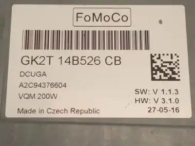 Second-hand car spare part electronic module for ford transit custom v362 furgón (fy, fz) 2.0 ecoblue oem iam references gk2t14b526  