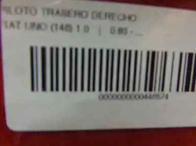 Second-hand car spare part left tailgate light for fiat uno (146) 60 super oem iam references 7640239  