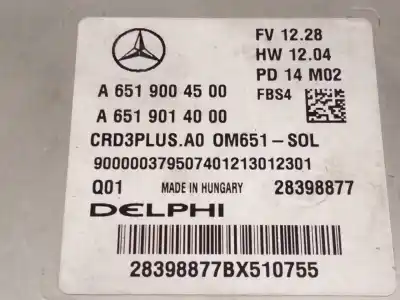 Second-hand car spare part ecu engine control for mercedes clase c (w205) c 220 bluetec / d (205.002, 205.004) oem iam references a6519004500  