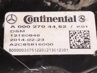 Second-hand car spare part automatic gearbox control unit for mercedes clase c (w205) c 220 bluetec / d (205.002, 205.004) oem iam references a0002704452  