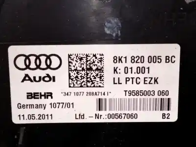 Peça sobressalente para automóvel em segunda mão aquecimento normal completo por audi a5 (8t3) 2.0 tdi referências oem iam 8k1820005  