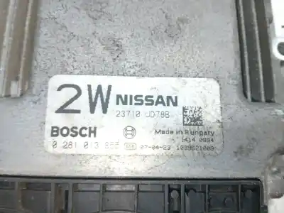 Pezzo di ricambio per auto di seconda mano centralina motore per nissan qashqai / qashqai +2 i (j10, nj10, jj10e) 2.0 dci riferimenti oem iam 23710jd78b  