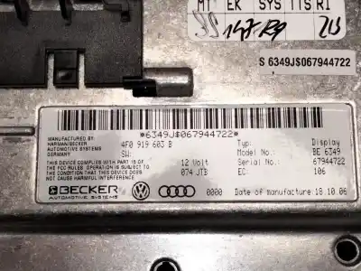 Автозапчастина б/у багатофункційний дисплей для audi q7 (4lb) 3.0 tdi quattro посилання на oem iam 4f0919603  