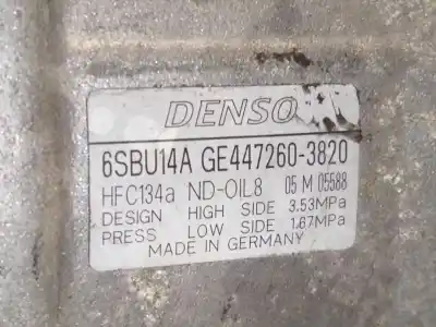 Second-hand car spare part air conditioning compressor for bmw 3 (e90) 318 d oem iam references 4472603820  