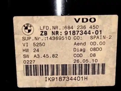 Peça sobressalente para automóvel em segunda mão quadrante por bmw 3 (e90) 318 d referências oem iam 9187344  