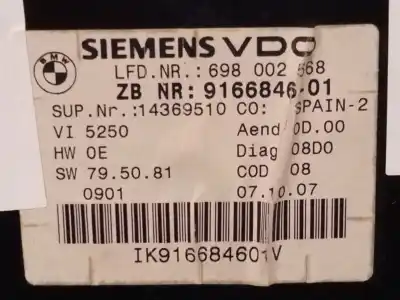 Peça sobressalente para automóvel em segunda mão quadrante por bmw 3 (e90) 318 d referências oem iam 9166846  