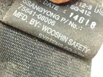 Second-hand car spare part rear right seat belt for ssangyong rexton w / rexton 2.0 xdi oem iam references 7564108006  