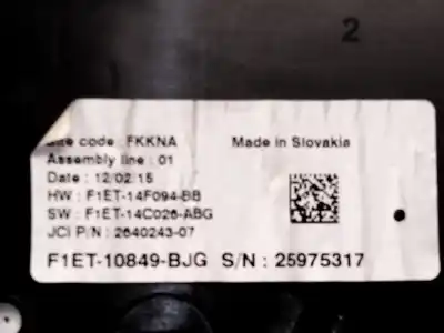 Peça sobressalente para automóvel em segunda mão quadrante por ford focus iii 1.0 ecoboost referências oem iam f1et10849  