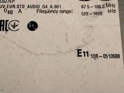 Second-hand car spare part audio system / radio cd for kia ceed (cd) 1.6 crdi 136 oem iam references 96170j7610  
