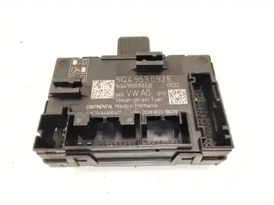 Peça sobressalente para automóvel em segunda mão módulo electrónico do fecho central por skoda octavia iii (5e3, nl3, nr3) 2.0 tdi rs referências oem iam 5q4959593  