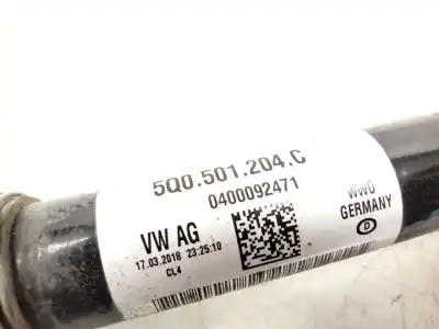 Автозапчастина б/у трансмісія задня права для skoda octavia iii (5e3, nl3, nr3) 2.0 tdi rs посилання на oem iam 5q0501204  