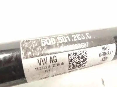 Автозапчастина б/у трансмісія задня ліва для skoda octavia iii (5e3, nl3, nr3) 2.0 tdi rs посилання на oem iam 5q0501203   Автозапчастина б/у трансмісія задня ліва для skoda octavia iii (5e3, nl3, nr3) 2.0 tdi rs посилання на oem iam 5q0501203