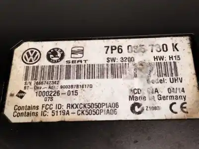 Автозапчасти б/у электронный модуль за skoda spaceback (5h) active ссылки oem iam 7p6035730  