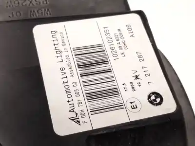 Second-hand car spare part left headlight for bmw x3 (e83) 2.0d oem iam references 7217287  