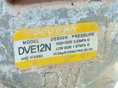 Pezzo di ricambio per auto di seconda mano compressore aria condizionata per kia stonic (yb) 1.2 cvvt riferimenti oem iam dve12n  