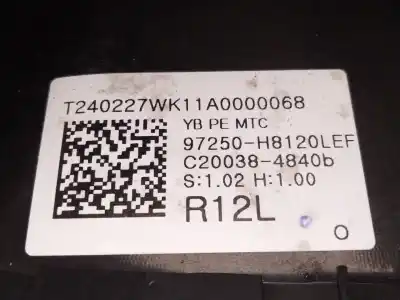 Автозапчасти б/у климат-контроль за kia stonic (yb) 1.2 cvvt ссылки oem iam 97250h8120  