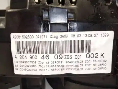 Автозапчастина б/у панель інструментів для mercedes-benz clase c coupé (c204) c 220 cdi (204.302) посилання на oem iam a2049004609  