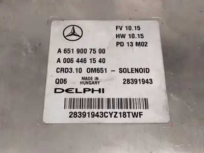 Автозапчасти б/у блок управления двигателем за mercedes-benz clase c coupé (c204) c 220 cdi (204.302) ссылки oem iam a6519007500  