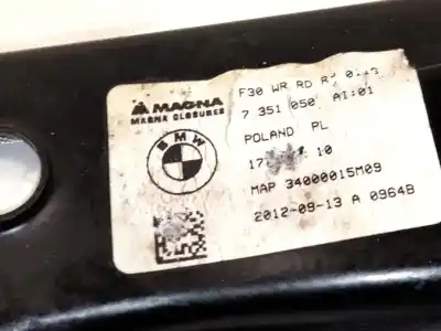 Автозапчасти б/у задний правый стеклорегулятор за bmw 3 (f30, f80) 318 d xdrive ссылки oem iam 7351050  