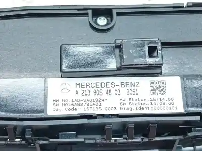 Second-hand car spare part left front power window switch for mercedes-benz clase e (w213) e 220 d (213.004) oem iam references a2139054803  