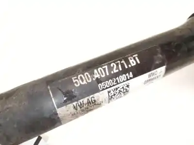 Автозапчастина б/у передня ліва трансмісія для volkswagen t-roc (a11, d11) 1.5 tsi посилання на oem iam 5q0407271  