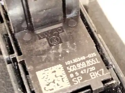 Автозапчастина б/у передній правий віконний вимикач для volkswagen t-roc (a11, d11) 1.5 tsi посилання на oem iam 5g0959855  