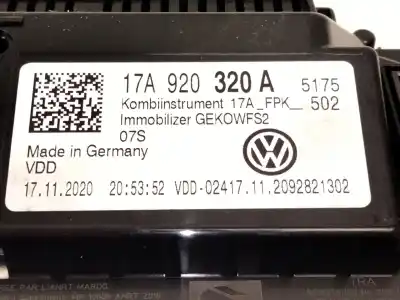 Peça sobressalente para automóvel em segunda mão quadrante por volkswagen t-roc (a11, d11) 1.5 tsi referências oem iam 17a920320  