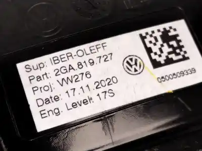 Автозапчастина б/у аератор для volkswagen t-roc (a11, d11) 1.5 tsi посилання на oem iam 2ga819727  