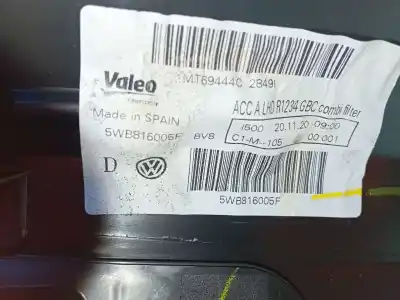 Автозапчасти б/у полный нормальный нагрев за volkswagen t-roc (a11, d11) 1.5 tsi ссылки oem iam 5wb816005f  