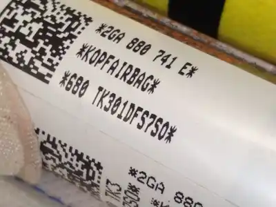 Автозапчастина б/у подушка безпеки задня ліва для volkswagen t-roc (a11, d11) 1.5 tsi посилання на oem iam 2ga880741e  