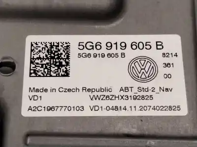 Peça sobressalente para automóvel em segunda mão display gps / multimídia por volkswagen t-roc (a11, d11) 1.5 tsi referências oem iam 5g6919605  