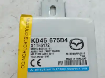 Автозапчастина б/у електронний модуль для mazda mx-5 rf targa (nd) 2.0 (nd2e) посилання на oem iam kd45675d4  