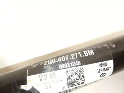 Автозапчасти б/у передняя левая трансмиссия за volkswagen t-cross (c11) 1.0 tsi ссылки oem iam 2q0407271  