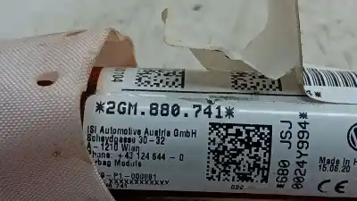 Автозапчастина б/у передня ліва подушка безпеки для volkswagen t-cross (c11) 1.0 tsi посилання на oem iam 2gm880741  
