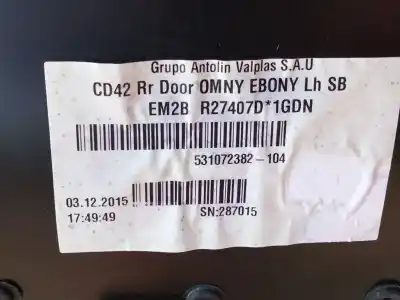 Автозапчастина б/у обкітка задніх лівіх дверей для ford s-max (cj, wa6) 1.5 ecoboost посилання на oem iam   