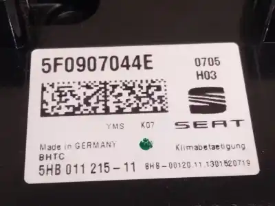 Peça sobressalente para automóvel em segunda mão comando de sofagem (chauffage / ar condicionado) por seat leon (5f1) 2.0 cupra referências oem iam 5f0907044  