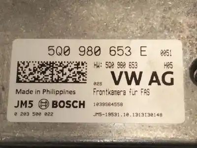 Second-hand car spare part camera for seat leon (5f1) 2.0 cupra oem iam references 5q0980653  