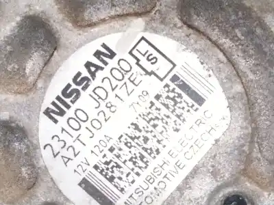Pezzo di ricambio per auto di seconda mano alternatore per nissan qashqai / qashqai +2 i (j10, nj10, jj10e) 2.0 riferimenti oem iam 23100jd200  