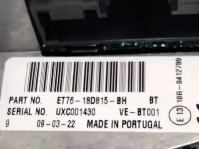 Second-hand car spare part audio system / radio cd for ford transit courier * oem iam references et7618d815  