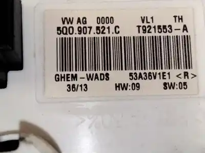 Peça sobressalente para automóvel em segunda mão resistência sofagem chauffage por seat leon (5f1) 2.0 cupra referências oem iam 5q0907521  