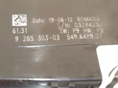 Автозапчастина б/у управління світлом для bmw 3 (f30, f80) 318 d посилання на oem iam 9265303  
