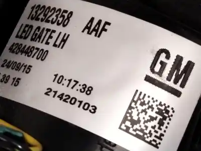 Автозапчастина б/у лівий задній ліхар в дверях для opel zafira tourer c (p12) 2.0 biturbo cdti (75) посилання на oem iam 13292358  