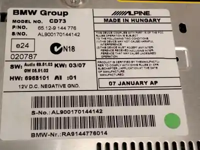 Peça sobressalente para automóvel em segunda mão sistema de áudio / rádio cd por bmw 1 (e87) 118 d referências oem iam 9144776  