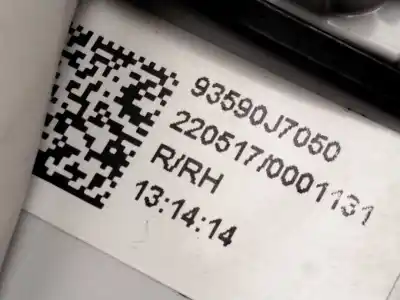 Автозапчастина б/у управління склами задніх правіх для kia xceed (cd) 1.0 t-gdi посилання на oem iam 93590j7050  