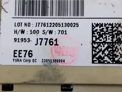 Second-hand car spare part fuse box unit for kia xceed (cd) 1.0 t-gdi oem iam references 91953j7761  