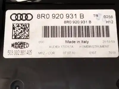 Peça sobressalente para automóvel em segunda mão quadrante por audi q5 (8rb) 2.0 tdi quattro referências oem iam 8r0920932  