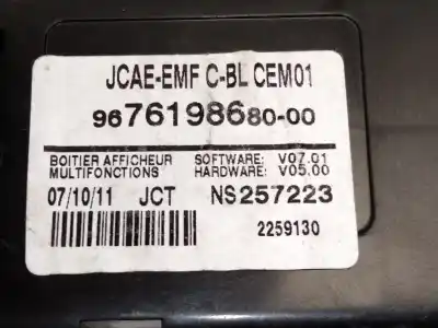 Автозапчасти б/у многофункциональный дисплей за citroen ds4 (nx_) 1.6 hdi 110 ссылки oem iam 9676198680  