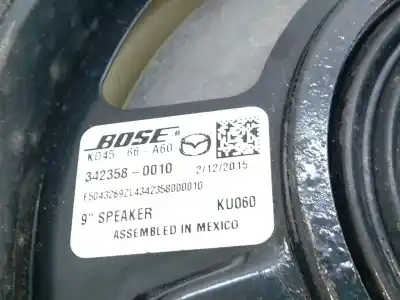 Recambio de automóvil de segunda mano de altavoz para mazda cx-5 (kf) 2.2 d awd referencias oem iam 3423580010  
