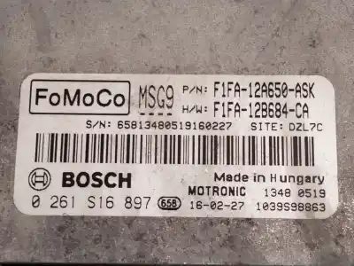 Second-hand car spare part ecu engine control for ford focus iii 1.0 ecoboost oem iam references f1fa12a650  0261s16897