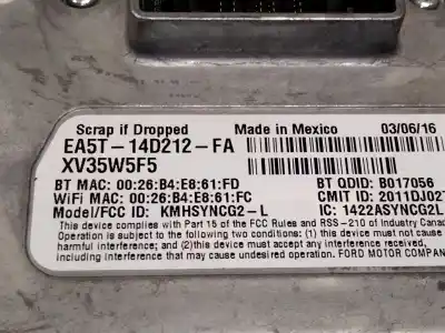 Second-hand car spare part electronic module for ford focus iii 1.0 ecoboost oem iam references f1et14f239  